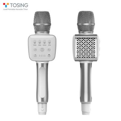 China Handheld Microphone Mesh V2 Dual Layer Microphone Karaoke Electroplating Wireless UHF for sale