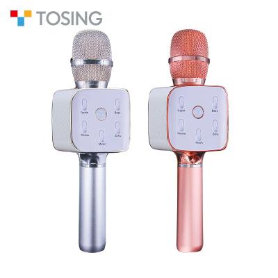 China Mini Blue Tooth Microphone Karaoke Wireless Record Condenser KTV MIC for sale