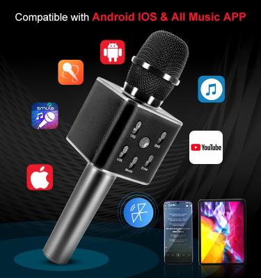 China Microphone TOSING Q9 Handheld Portable Karaoke Speaker Wireless Microphone For Iphone/Android/iPad All Music APP for sale