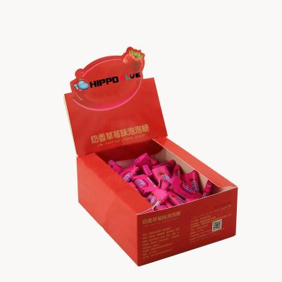 China Chinese Candy Boxed Strawberry Flavor Delicious Bubble Gum Cream Candy HB12072804 for sale