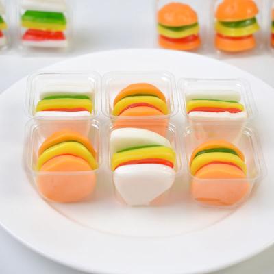 China Natural Bulk Packing Burger Shape Candy Gummy Candy For Christmas for sale