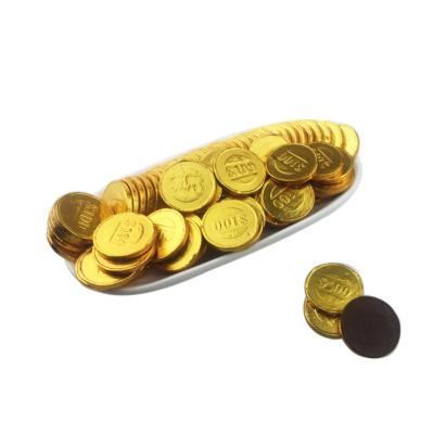 China Wholesale normal gold coin shape chocolate candy snacks for sale