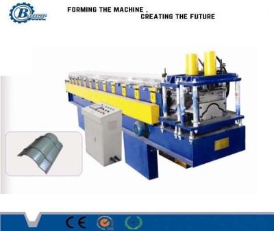 Chine petit pain de chapeau de Ridge de toit de tuile de 0,3 - de 0.7mm formant la machine, couvrant la feuille faisant la machine à vendre