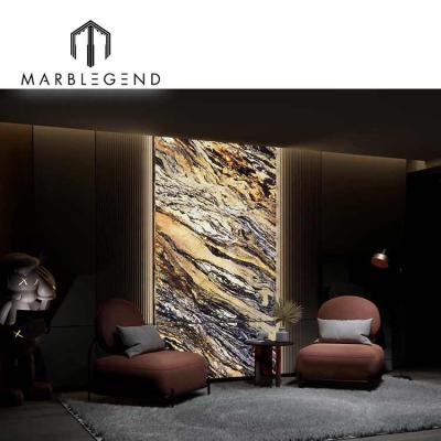 China Customized Modern Luxury Marble LED Light Stone Backlit Slabs Tiles Photoelectric Stone For Wall Decoration for sale