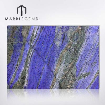 China Contemporary One-Stop Service With Price Natural Marble Transmittance Slab Colombia Blue Quartz Marble Used For Countertop Or Other Decor for sale