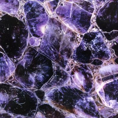 China Modern Custom Luxury Stone Marble Amethyst Gemstone For Building Decorations for sale