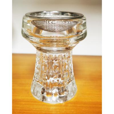 China Shisha Bowl Hookah Crystal Smoke Wide Head Smooking Hookah Glass Bowls Accessories for sale