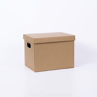 China Recycled Materials Moving Round Cardboard Tough Boxes Suitcases Storage Boxes For Clothes Storage Kraft Paper Shipping Cardboard for sale