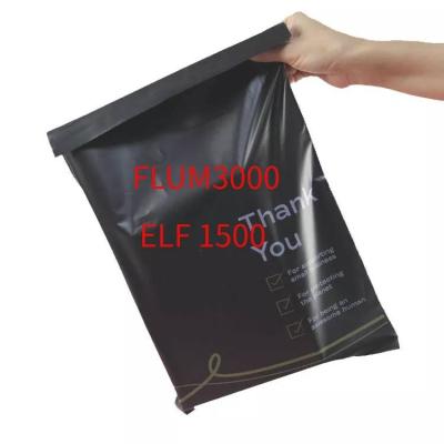 China Compostable mailer bags black biodegradable stain environmental protection flum mailing bag cornstarch elf mailing messenger bag 1500 for sale