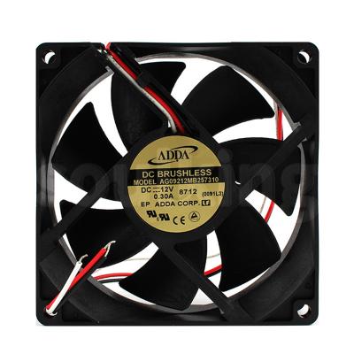 China Hotels Brand AG09212MB257310 9225 12V 0.30A Industrial Low Noise Ball Low Noise DC Brushless Fan for sale