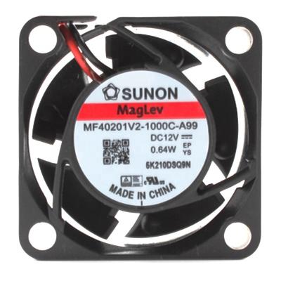 China Hotels in stock SUNON 40*40*20mm 12V 0.64W MF40201V2-1000C-A99 dc12v 4020 40mm 4cm mini inverter ball bearing axial fan for sale