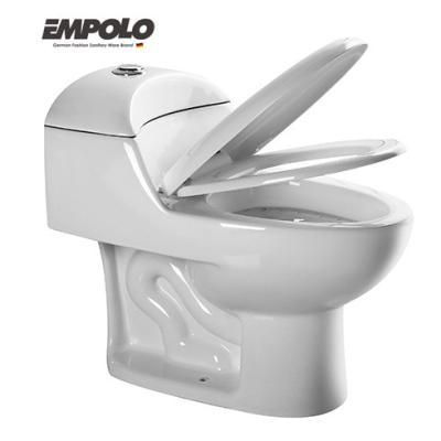 China Double-Flow WC Sanitary Ware Siphonic Tie 300 mm PP Soft Close Seat One Piece Toilet for sale