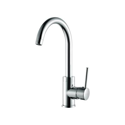 China Modern Sink Faucet Kitchen Polished Silver For Kitchen Faucet for sale