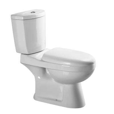 China Double-Flow European Australian Standard Back to Wall Toilet Commode Sanitary Ware Set Ceramic Two-Piece Toilet Bowl Trap Watermark for sale