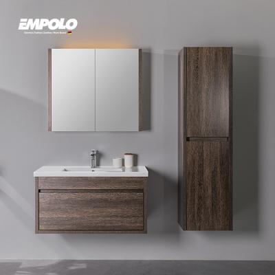 China Modern Wall Hung Modern Wooden Bathroom Vanity Luxury Bathroom Furniture for sale