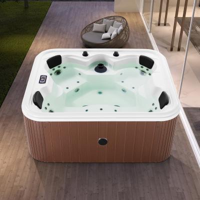 China Freestanding Chinese Outdoor Spa Bathtub Hydromassage Tub Outdoor Bath Whirlpool Price for sale