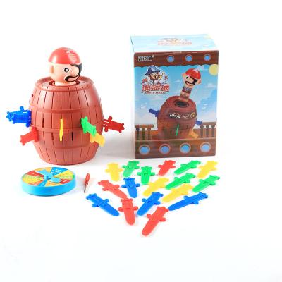 China Fashionable Hot Sale Private Label F&J Pirate Barrel Novelty Toy Creative Plastic Tricky Adult Children Kids With Piggy Bank Box for sale