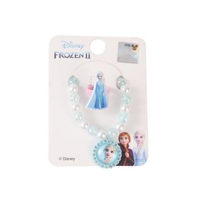 China F&J Brand Custom Imitation Pearl Plastic Bracelet Ring Jewelry Set Wholesale Environmentally Friendly Children for sale