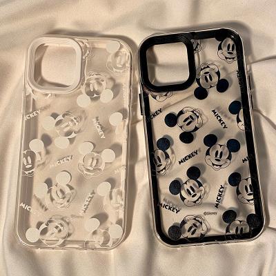 China Wholesale F&J Shockproof Brand Cartoon Printing Couple Mobile Phone Silicon Transparent Case for sale