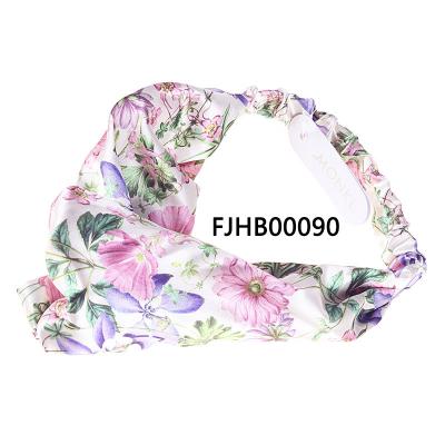 China Wholesale Fashion F&J Fabric Headband Fashion Promotional Custom Fabric Style Headband For Women for sale