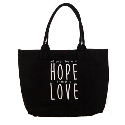 China New Fashion Beach Cotton Tote Shoulder Bags Custom Handled Canvas for sale