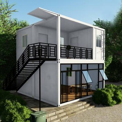 China Traditional Extended foldable prefab container homes/40ft folding living container/expandable cabin foldable container house for sale