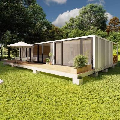 China Modern Light Steel Prefab House 20Feet Pre-Prefabricated Flat Pack Home Modularization Container House High Quality for sale