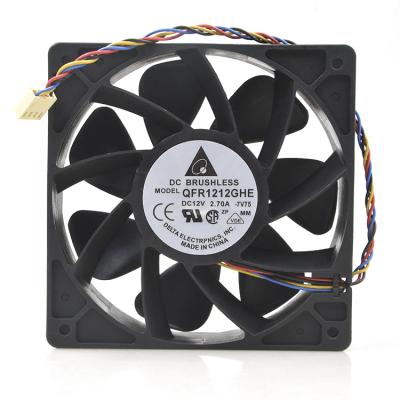 China QFR1212GHE 12V 2.70A 12038 12CM 6000RPM Server Fan Cooling 120*120*38mm for sale