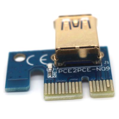 China PceA PCI-E 1X to 16X Card Extra USB 3.0 for sale