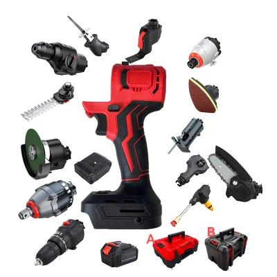 China High Power Kit Multifunctional Combination Lithium Impact Drill Key Chainsaw All In One Combination Power Cordless Hand Tools With Lithium Battery for sale