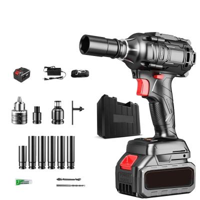 China Best Quality 1000N.m Power Brushless Lithuim Ion Battery Impact Wrench Cordless Electric Combo Kit Multifunctional Max Variable Speed for sale