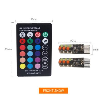 China T10 RGB LED Remote Light Bulb, Ace Remote Control Colorful 18SMD Wide Light Lighting ACE-EL-Y20012 for sale