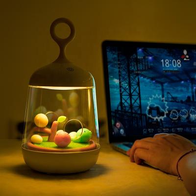 China Modern Colorful LED Light Night Music Light Music Box Portable Hang For New Year Christmas Gift Kids Beside for sale