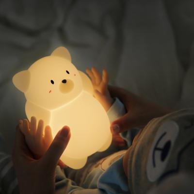 China USB Rechargeable Silicone Cardboard Decorative Night Light USB LED Baby Nursery Touch Control Lamp for sale