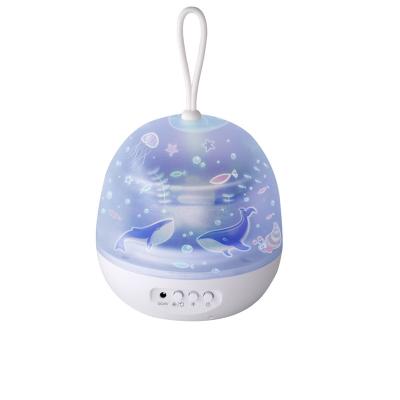 China Modern Projection Hand Light Starry Night Portable Romantic Dreamy Projector with Music Night Light for sale