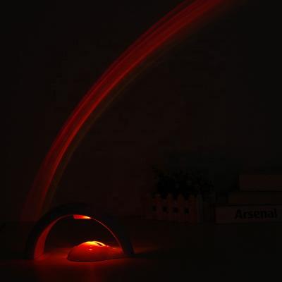 China Modern Colorful LED Rainbow Mini Projector Night Lamp With Battery For Kid for sale