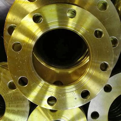 China Carbon Steel JIS 10K FF Carbon Steel Plate Flange With Yellow Painted for sale