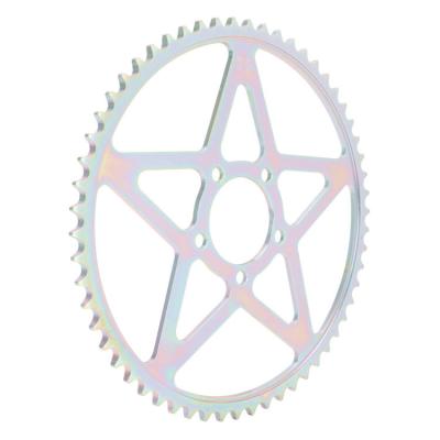 China Sur-Ron LightBee S/X Rear Sprocket in 500g Silver CNC Aluminum Alloy with Customized Logo for sale