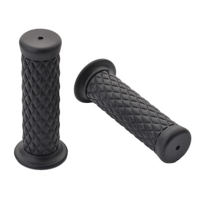 China Replace/Repair Purpose Customized 22mm PVC Rubber Retro Motorcycle Handlebar Grips for sale