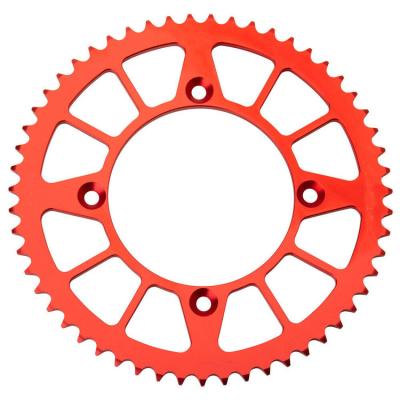 China Custom Aluminium 420 50T 56T 150cc Motorcycle Chain Sprocket voor Honda CRF150R CRF150RB Te koop