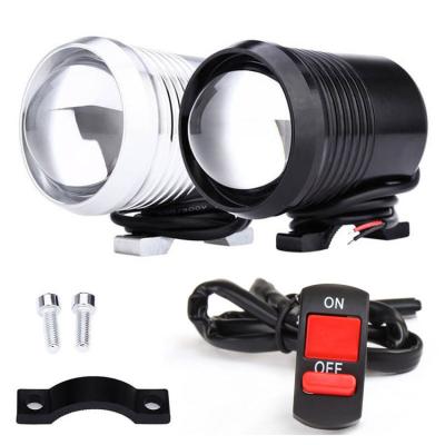 China Customized 10W Motorcycle LED Spot Light Fog Lights for DC12-60V Voltage Modification for sale