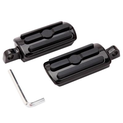 China Custom Black Foot Pegs Motorcycle Footpeg Footrest for Harley Davidson and Long-Lasting for sale