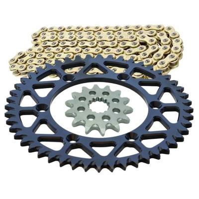 China 14/15T Front Teeth Motorcycle Chain and Sprocket Set for KTM EXC EXC-F SX SXF XC XCF 250 for sale