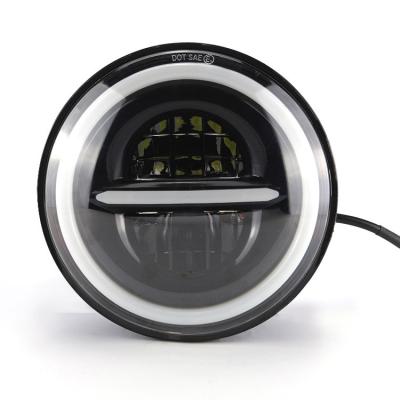 China 7 Inch 40W Motorcycle LED Headlight with Custom Design and Aluminum Alloy PC Lens for sale