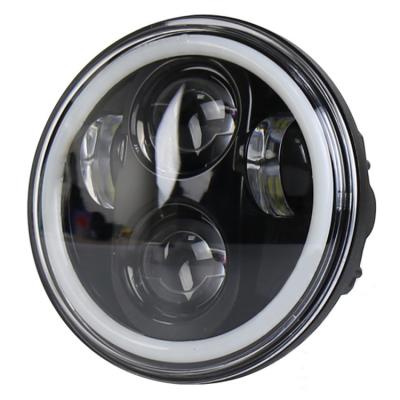 China Modified 40W 5.75 Inch LED Round Headlight for Harley Davidson 3600lm/1800lm for sale