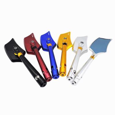 China CNC Aluminium Scooter Motorcycle Side Mirror Rear View Mirrors with and Convex Surface for sale