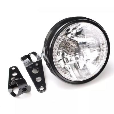 China Doorzichtige lamp LED-draailamp Motorfiets 7'' koplamp met bevestigingsbeugel Te koop