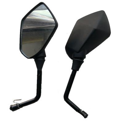 China Black Snakeskin Mirror Type Spherical Mirror Rearview Mirrors for Sports Motorcycles for sale