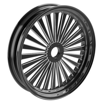 China 6061 T6 gesmeed aluminium geanodiseerd 18 x 3,5 inch motorfietswiel velg voor Harley Retrofit Te koop