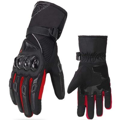 China Full Finger Microfiber Custom Touch Screen Guantes de motocicleta cálidos a prueba de viento invernal a prueba de agua en venta